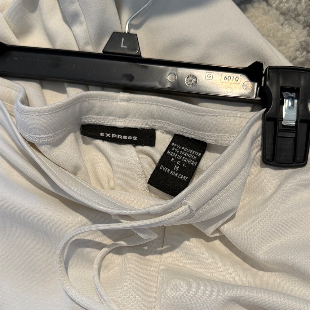 Express Ivory Drawstring Trousers - Picture 2 of 3